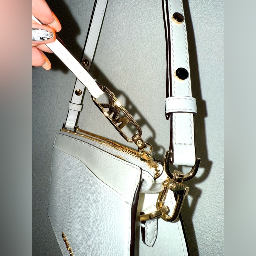 Michael Kors Empire Large Leather Convertible Crossbody Bag NWT - Picture 5 of 10